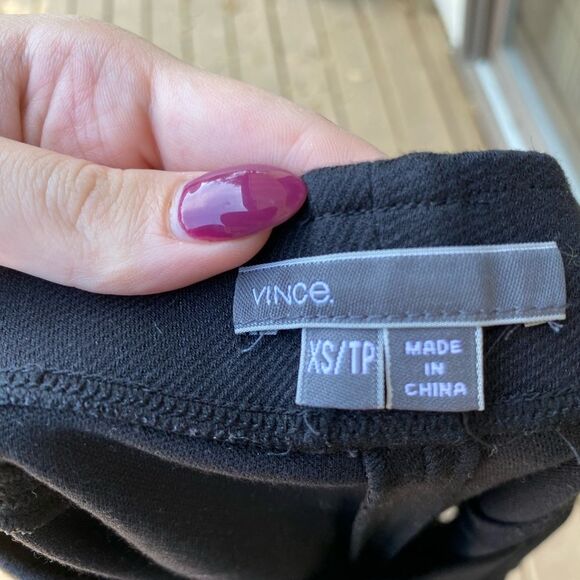 Vince Size extra small black pull on ankle length pull on pants leggings - Picture 3 of 8